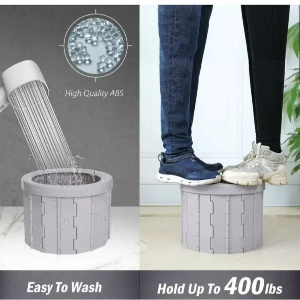 PFYK Portable Toilet Camping Toilet Outdoor Commode Car Toilet Folding NEW